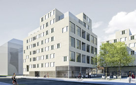 Projekt Wien 2, Am Tabor – das erste ''slim building''-Haus. 